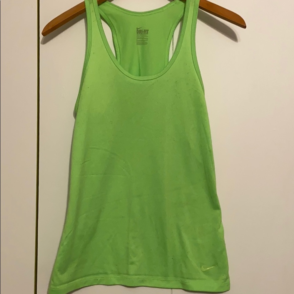 NIKE lime green tank
